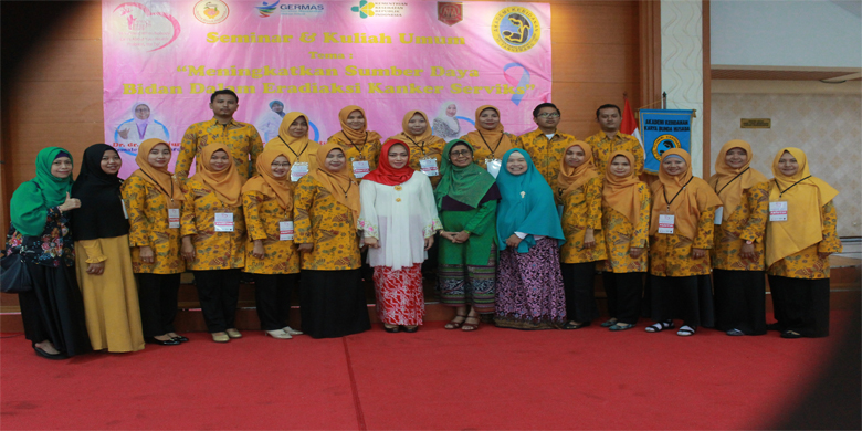 SEMINAR KANKER SERVIKS DENGAN TEMA MENINGKATKAN SUMBER DAYA BIDAN DALAM ERADIKASI KANKER SERVIKS 